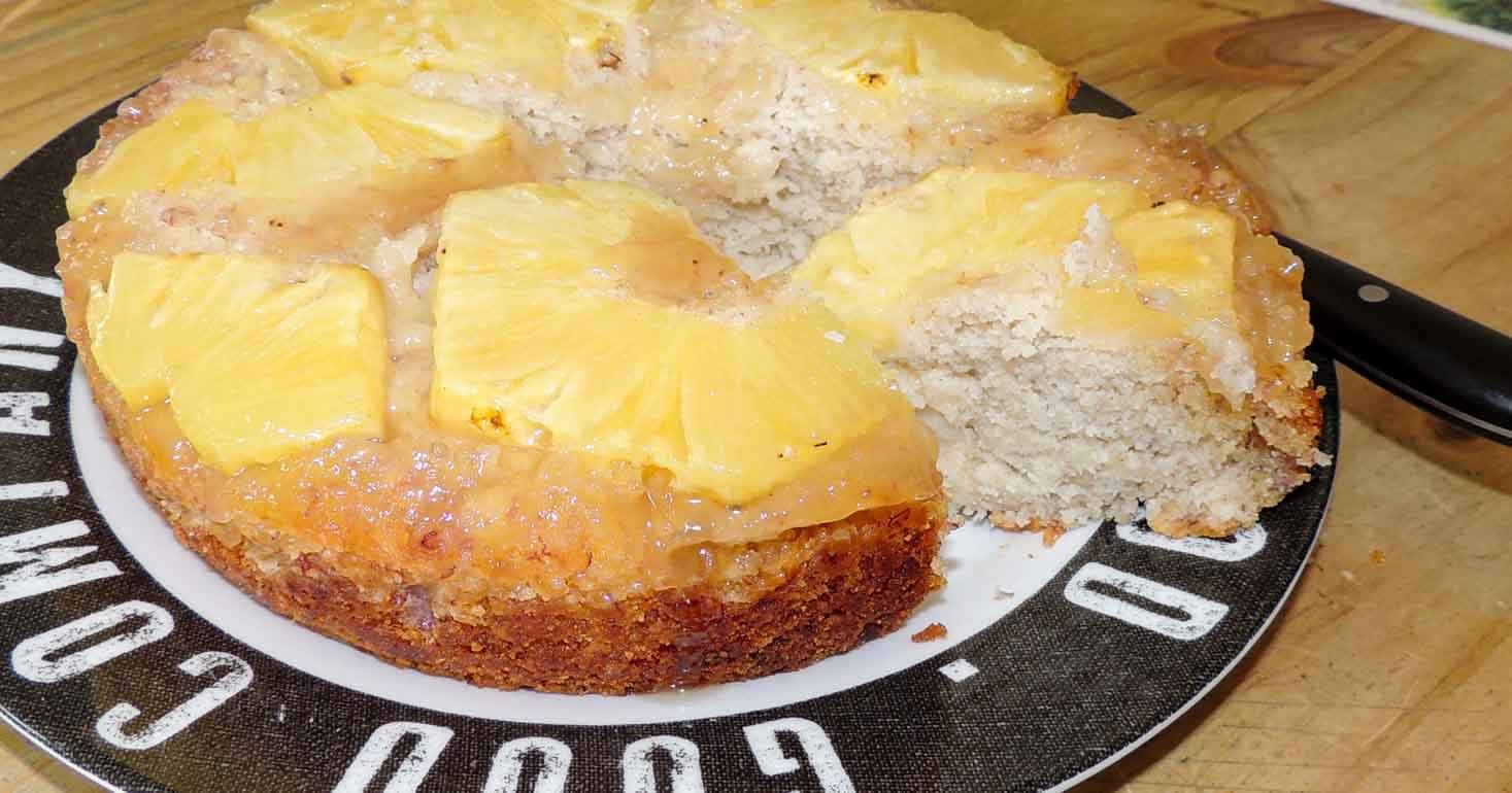 Gluten Free Banana Pineapple Upside-Down Cake