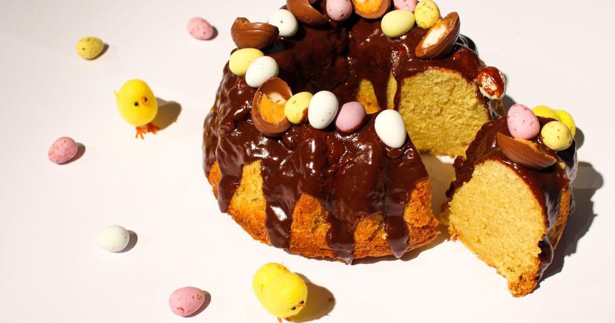 Gluten Free Chocolate and Vanilla Easter Bundt Cake
