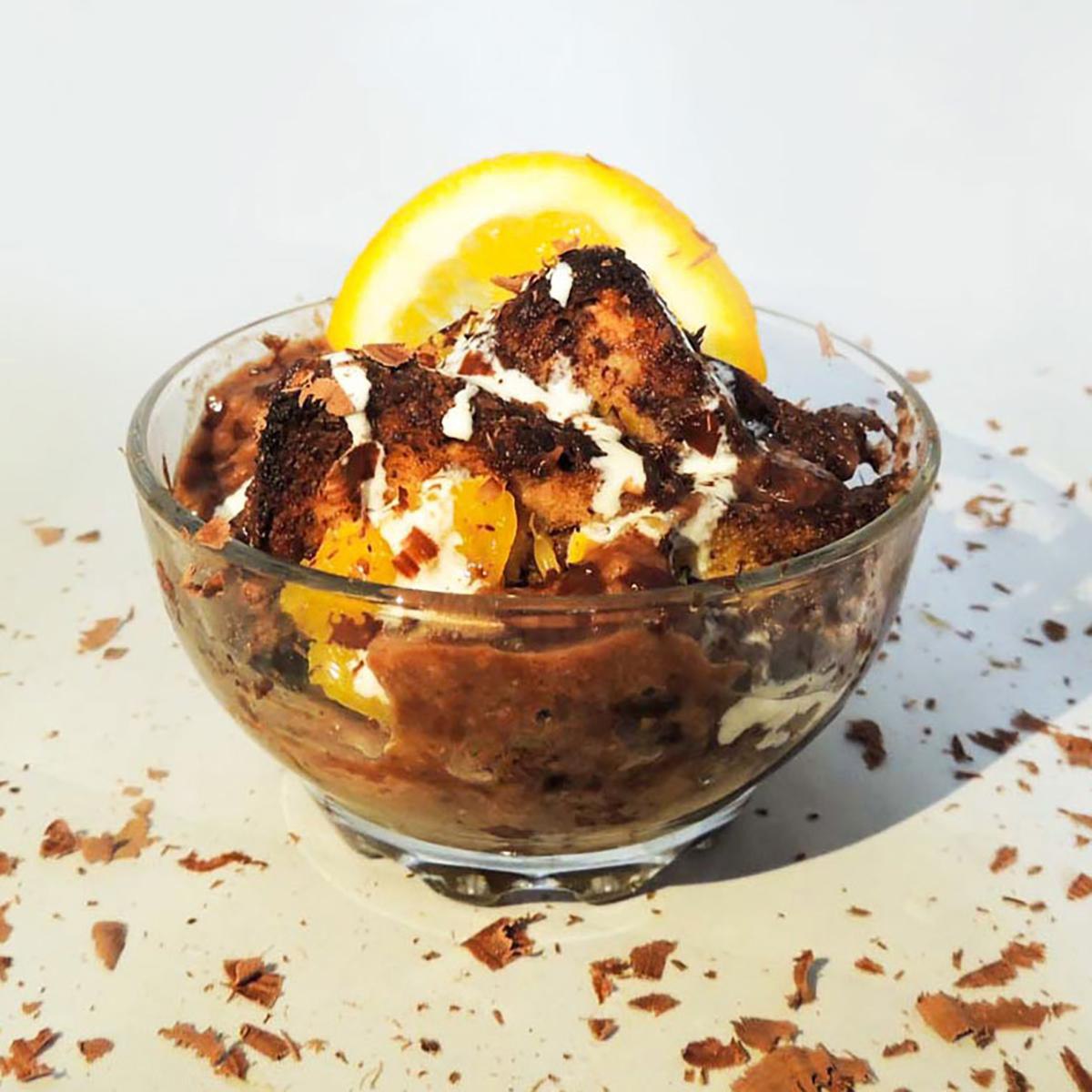 Gluten Free Chocolate Orange Bread and Butter Pudding