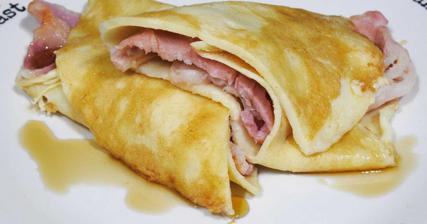 Gluten Free Bacon and Maple Crepes