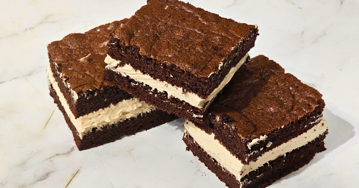 Gluten Free Flourless Chocolate Mint Baileys Ice Cream Slice