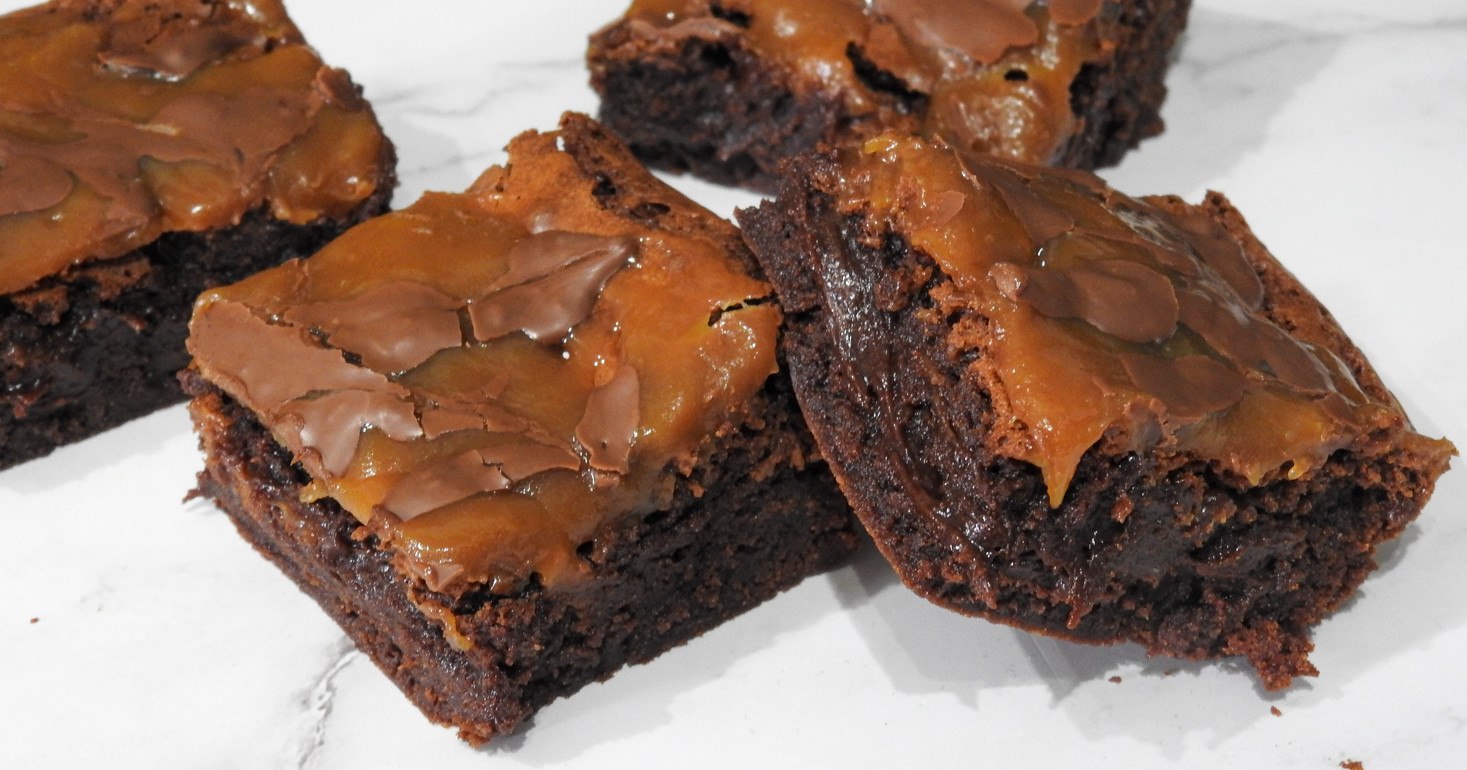 Gluten Free Gooey Chocolate Salted Caramel Brownies
