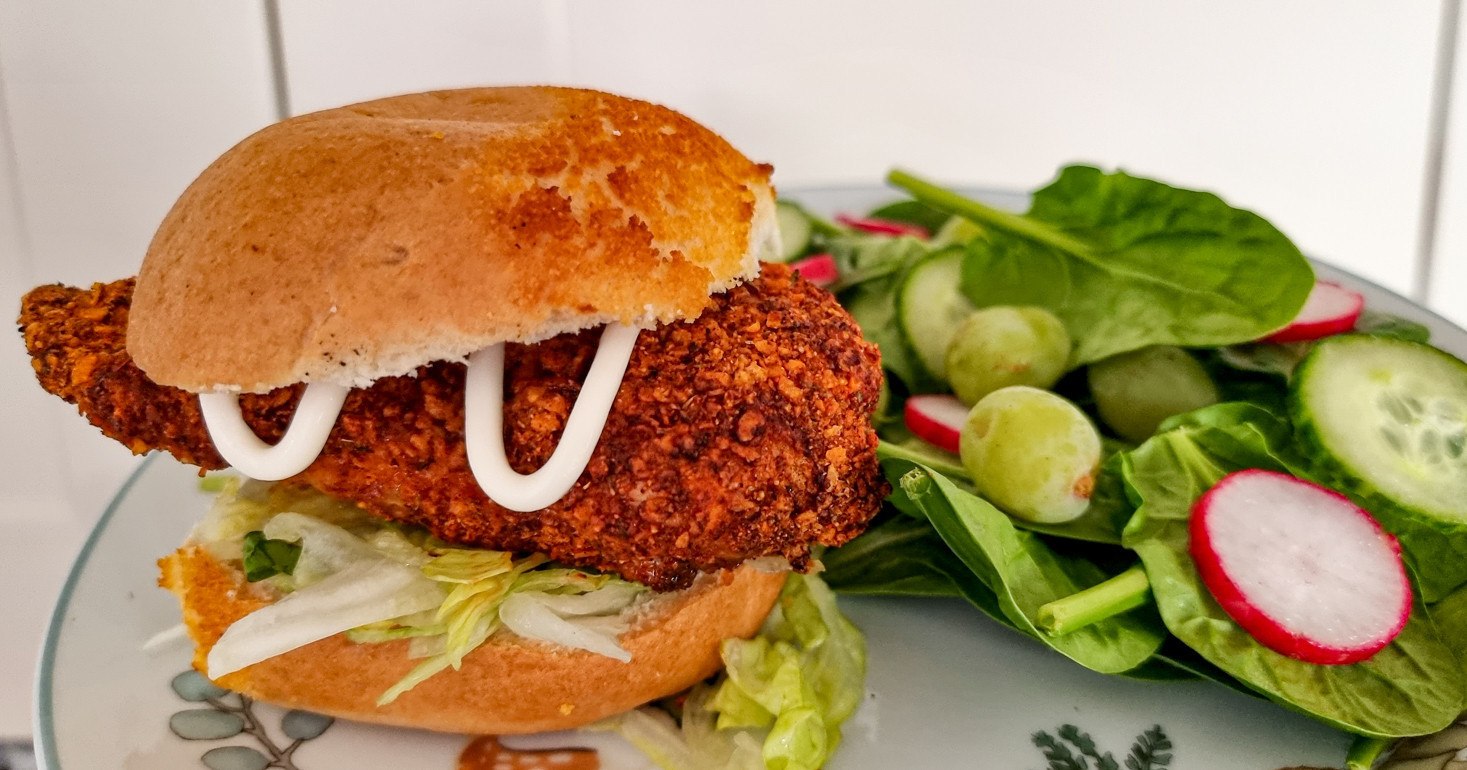 Gluten Free KFC Zinger Burger Style Chicken Burger