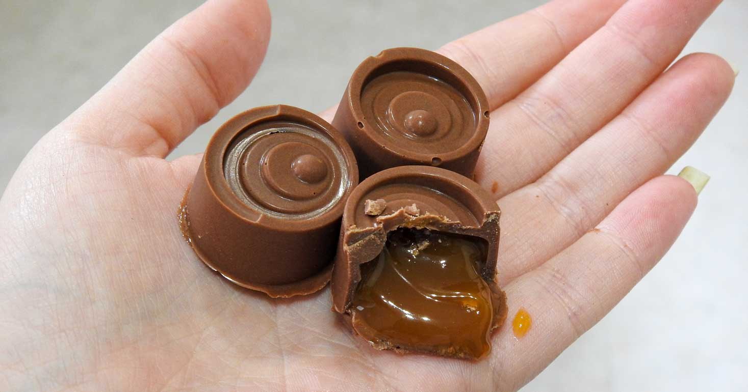 Gluten Free Two Ingredient "Rolo" Caramel Chocolates