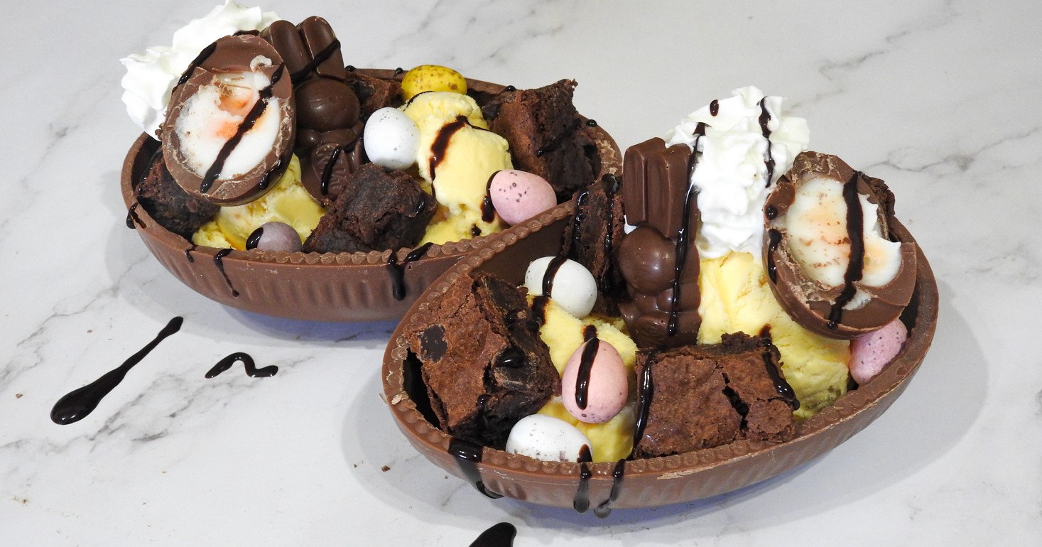 Really Easy Gluten Free Chocolate Easter Sundae Bowl