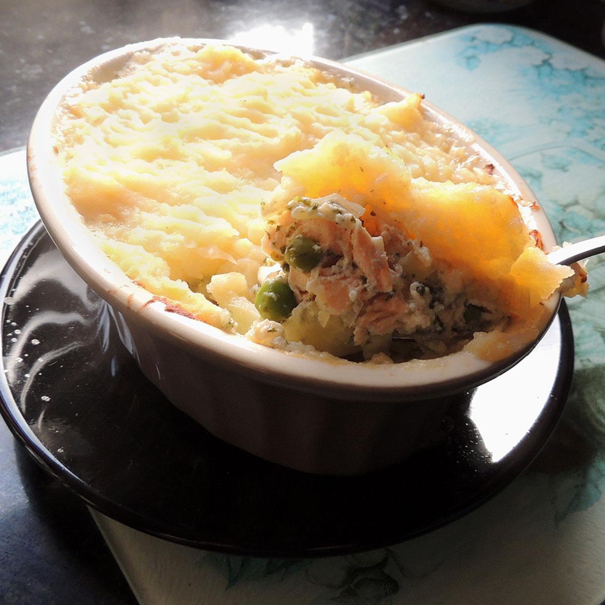 Gluten Free Swede Topped Fish Pie